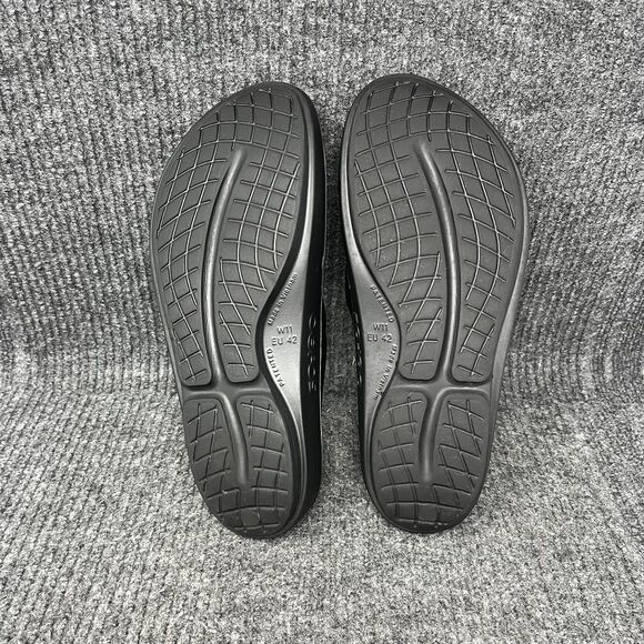 OOFOS Oolala Flip Flop Sandals Recovery Black Women’s Size 11 US - Picture 5 of 6